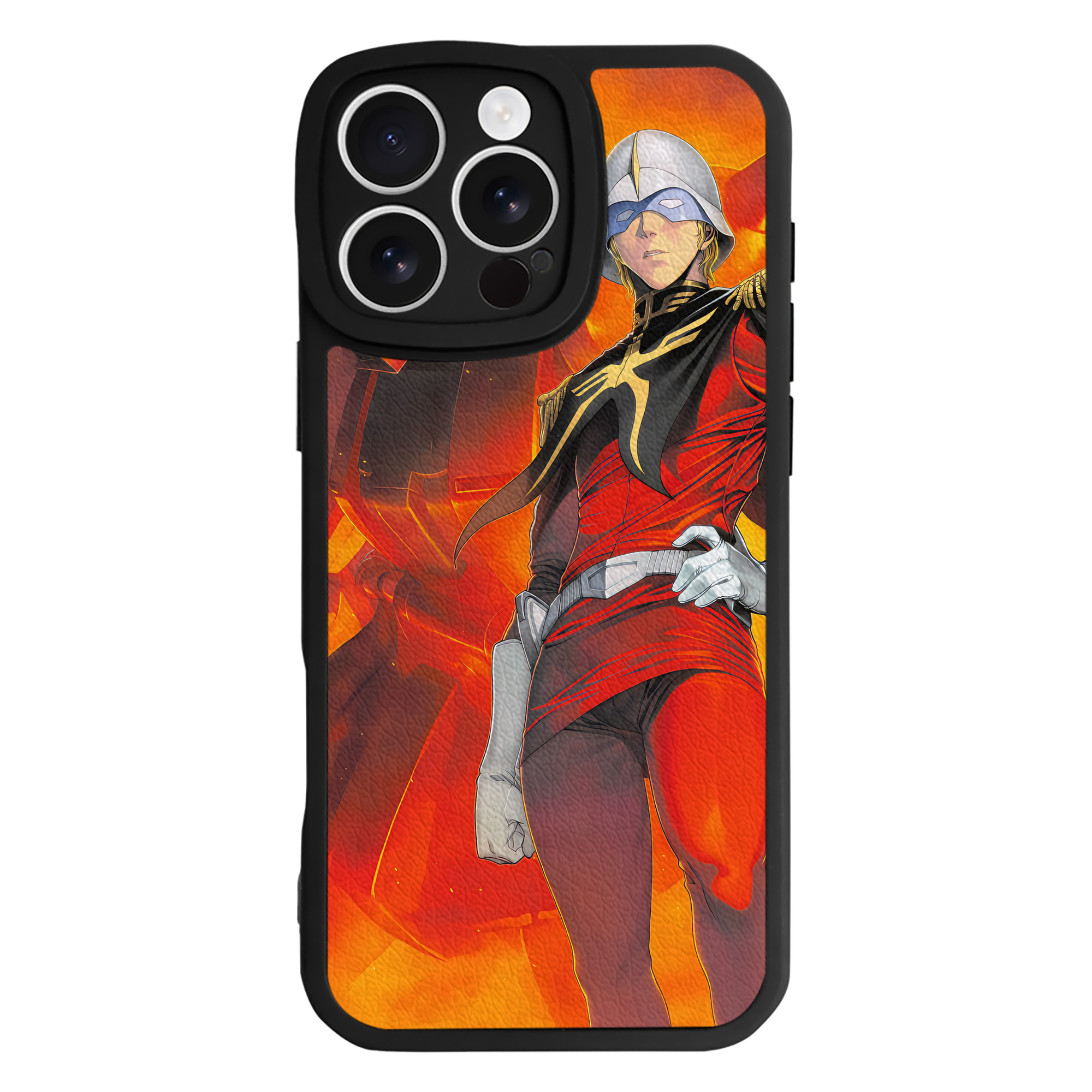 （画像用） 機動戦士ガンダム Mobile Suit Gundam 【iPhone 16シリーズ対応】シリコンスマホケース（レザー調） 材質：シリコン